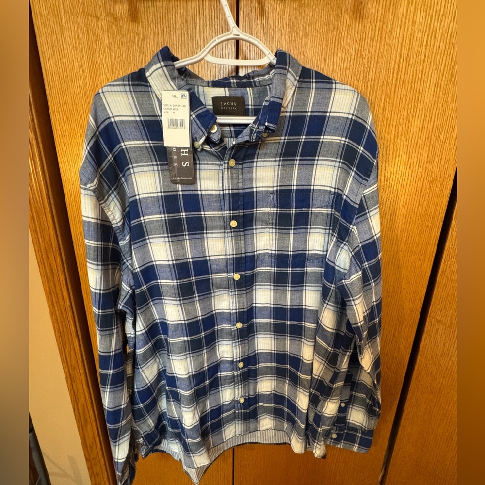 Jach’s  Blue Plaid Shirt - Picture 2 of 3
